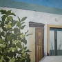 Casa vecchia con albero di fico, 1 x 1 m, Acryl,  2010